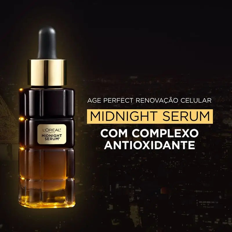 L'Oréal Paris Sérum da Meia-Noite Age Perfect Cellular Revival, Com Complexo Antioxidante, Sérum Facial de Noite