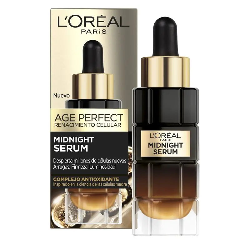 L'Oréal Paris Sérum da Meia-Noite Age Perfect Cellular Revival, Com Complexo Antioxidante, Sérum Facial de Noite