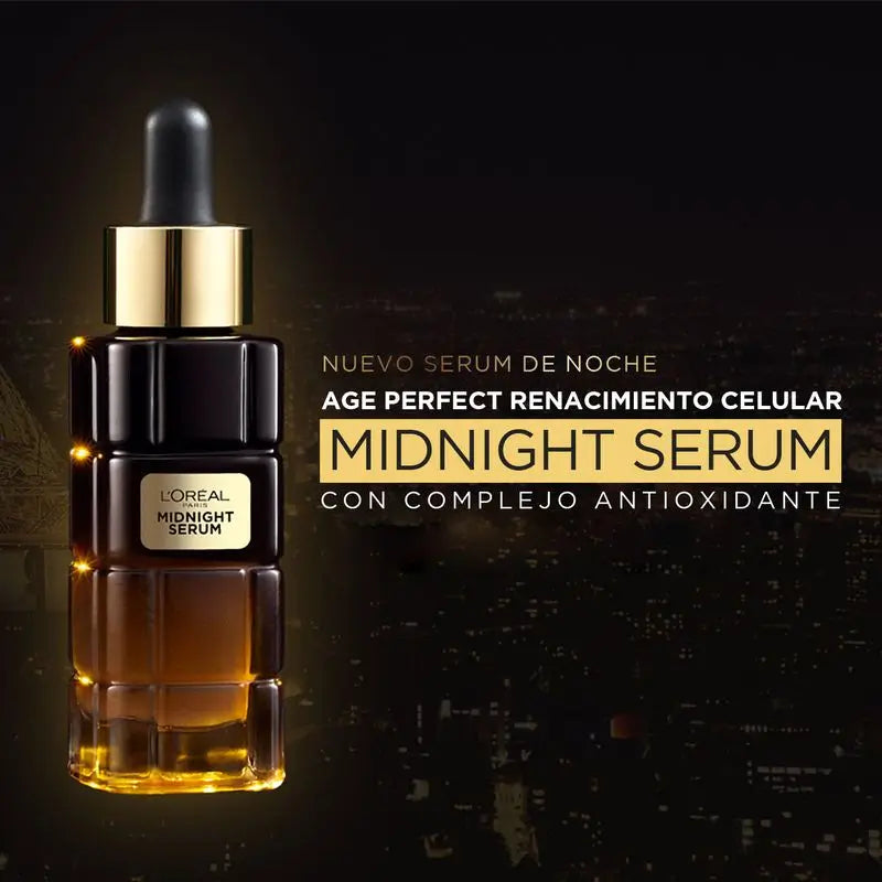 L'Oréal Paris Sérum da Meia-Noite Age Perfect Cellular Revival, Com Complexo Antioxidante, Sérum Facial de Noite