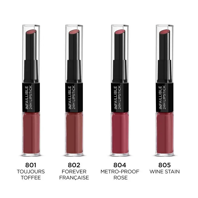 L'Oréal Paris 24H Infallible Permanent Lipstick Shade 801 Toujours Toffee