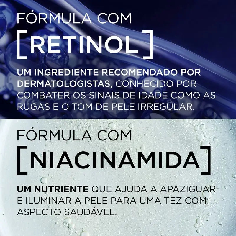 L'Oréal Paris Creme de Noite L'Oréal Paris Pressed Laser Revitalift com Retinol + Niacidamida Formato Dose Única, 50Ml