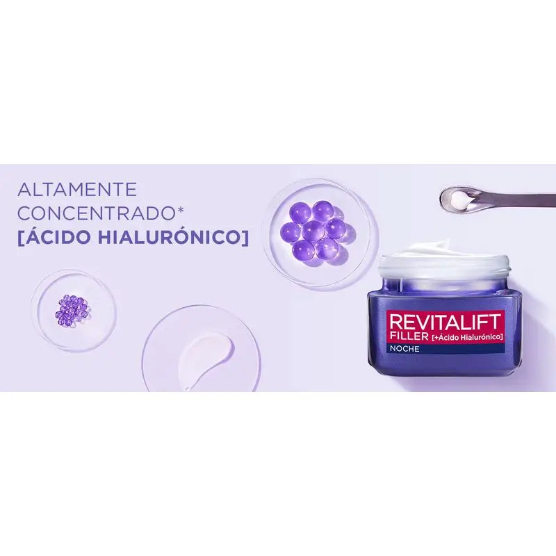 L'Oréal Paris Revitalift Filler Creme de Noite Rejuvenescedor [+Ácido Hialurónico]-50Ml