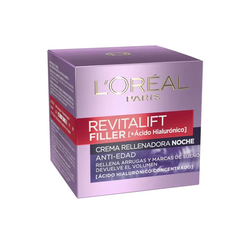 L'Oréal Paris Revitalift Filler Creme de Noite Rejuvenescedor [+Ácido Hialurónico]-50Ml