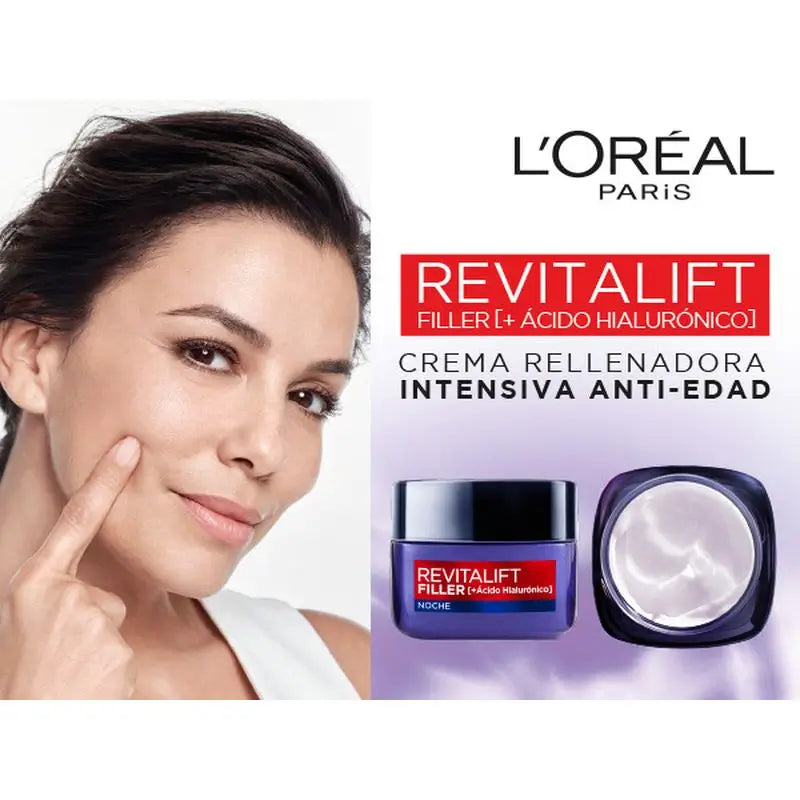 L'Oréal Paris Revitalift Filler Creme de Noite Rejuvenescedor [+Ácido Hialurónico]-50Ml