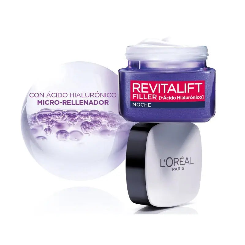 L'Oréal Paris Revitalift Filler Creme de Noite Rejuvenescedor [+Ácido Hialurónico]-50Ml