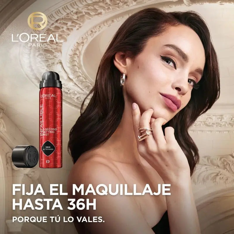 L'Oréal Paris Water-Proof & Oil-Proof 36H Spray de fixação infalível à prova de água e óleo