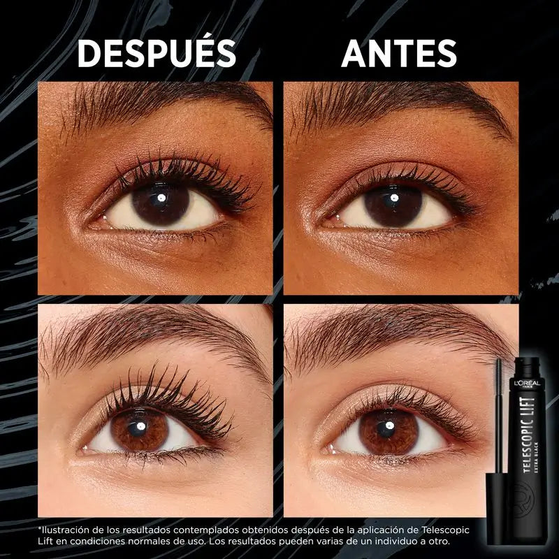 L'Oréal Paris Telescopic Extra Black Mascara +5Mm Length.