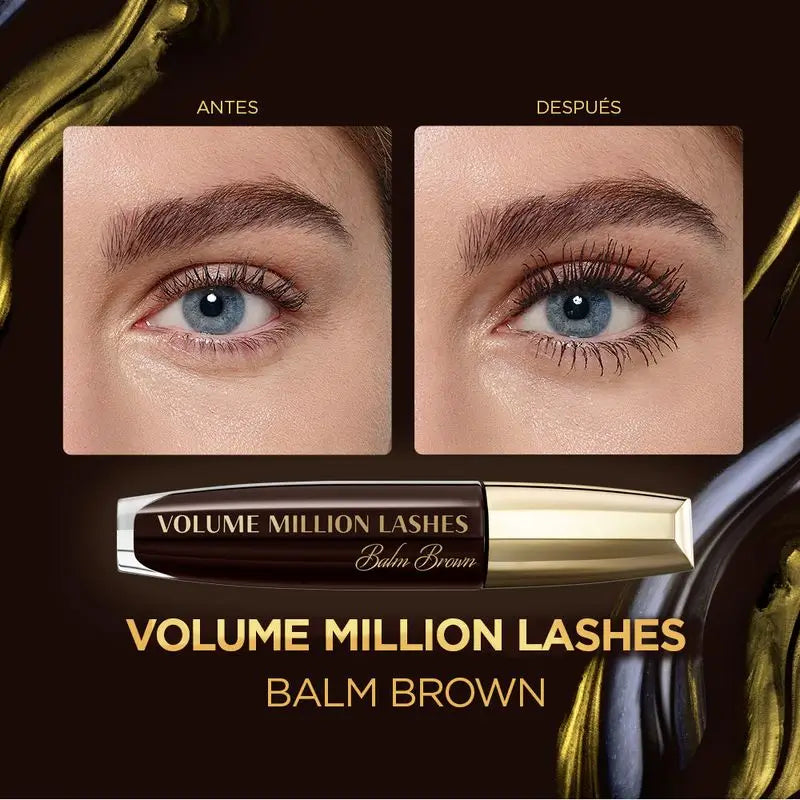 L'Oréal Paris Volume Million Lashes Máscara Volume Limpo 10,7 Ml Castanho