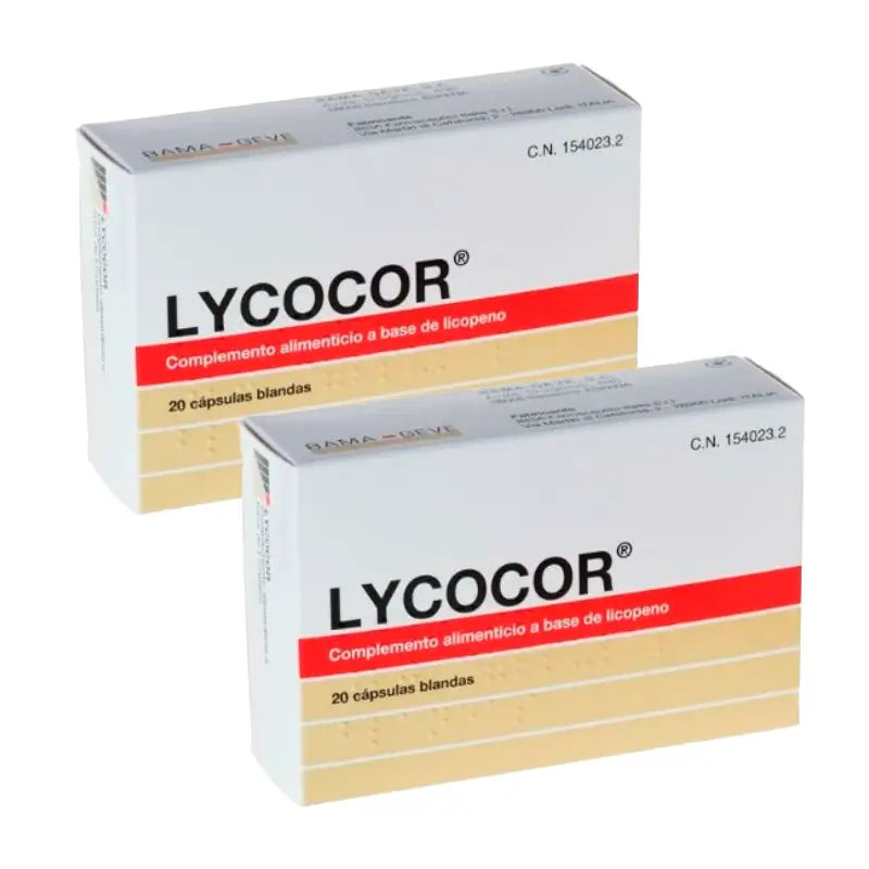 Lycocor Food Supplement Pack , 2 x 20 cápsulas moles