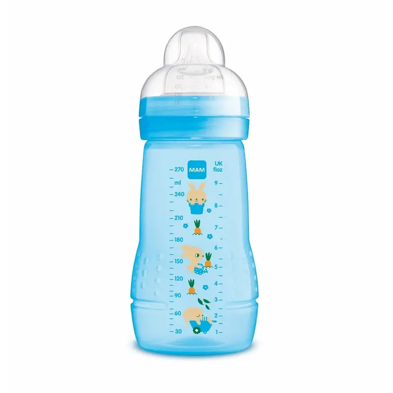 Biberão Mam Baby Easy Active Azul Brilhante, 270 ml