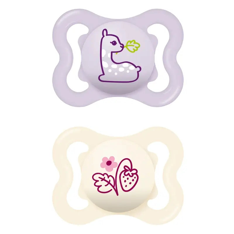 Mam Baby Pacifier Air Silicone Pink 2-6M, 2 unidades