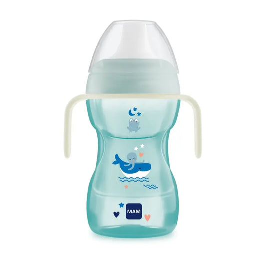 Mam Baby Fun To Drink Cup Copo Dia&Noite Azul, 270 ml