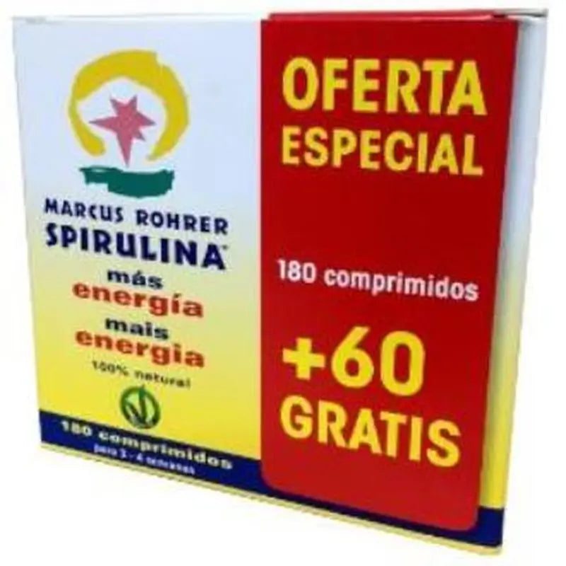 Marcus Rohrer Spirulina 180+60 Comprimidos Marcus Rohrer