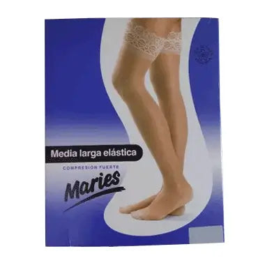 MARIES Media larga fuerte beige talla 2