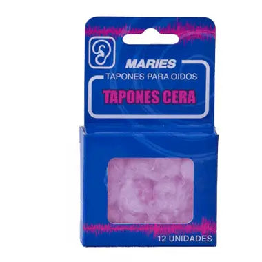 MARIES Tapones de cera para el oido 12 unidades