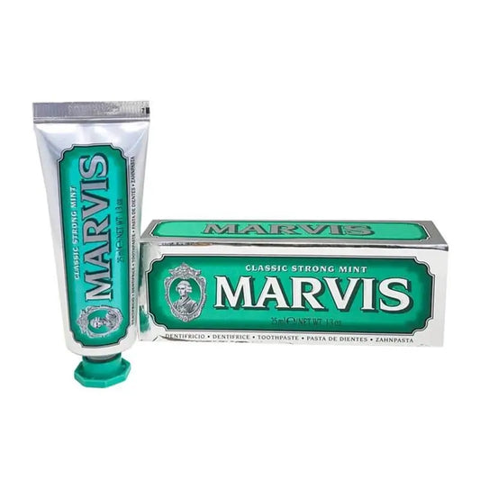 Marvis Pasta de Dientes Classic Strong Mint 25 ml, Tamaño Viaje