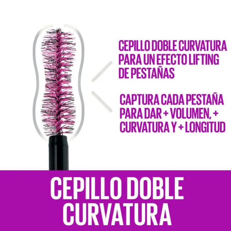 Maybelline New York The Falsies Lash Lift Máscara de Elevação de Pestanas Ultra Preta