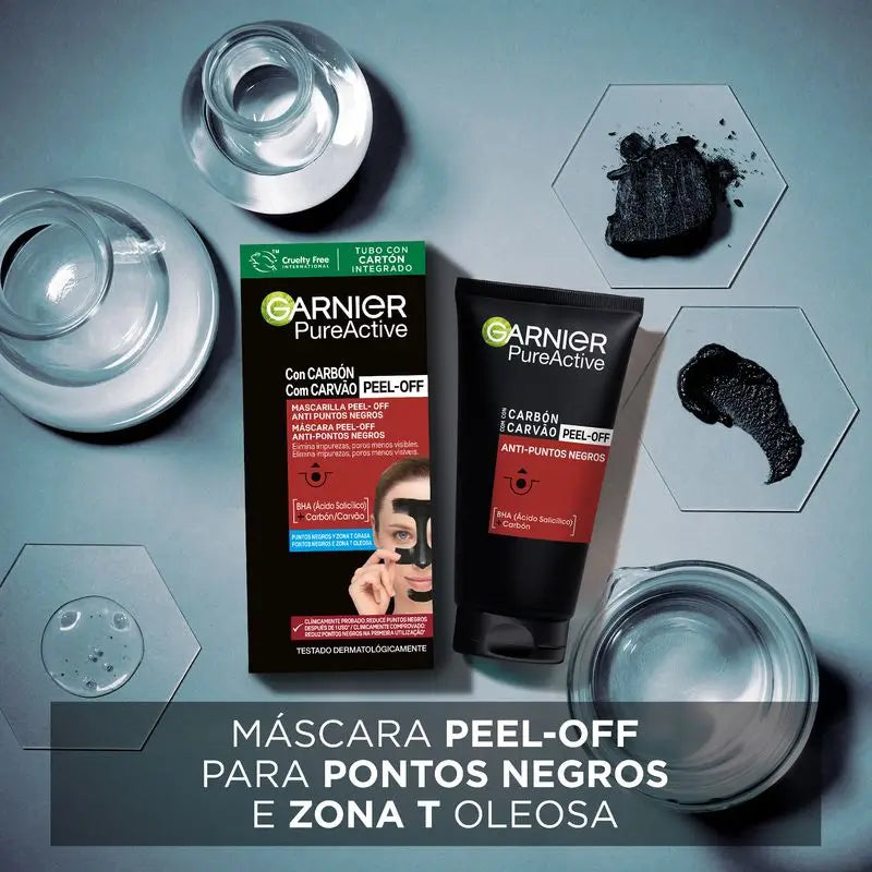 Garnier Skin Active Peel Off Anti Blackhead Mask Desobstrui os poros e remove as impurezas