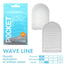 Masturbador De Bolsillo Tenga Wave Line 