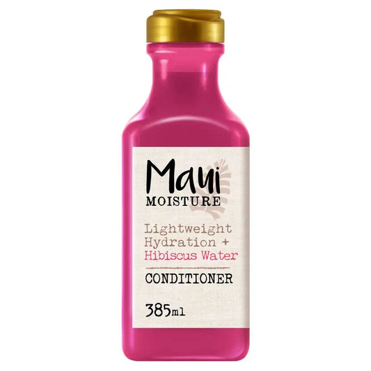 Maui Moisture, Acondicionador Hidratación Ligera Con Agua De Hibisco, Hidrata Y Suaviza, 385 Ml