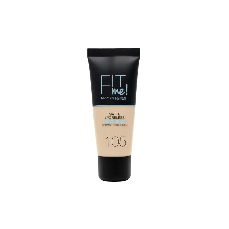 Maybelline New York Fit Me Matte and Pore Refinement Foundation: Para pele normal a oleosa, tom 120 Classic Ivory, 30 ml