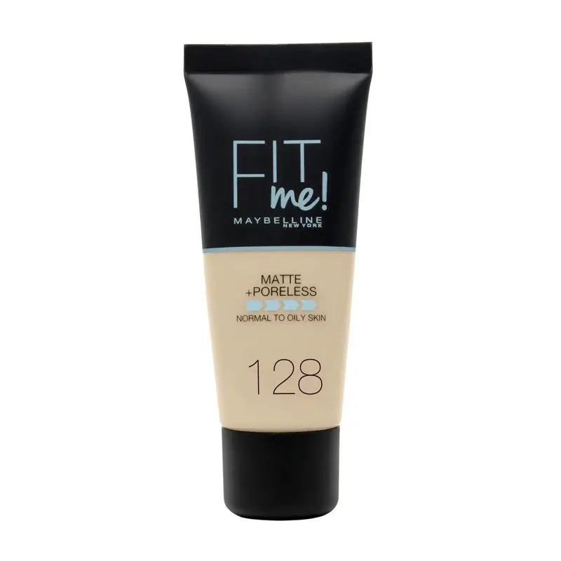 Maybelline New York Fit Me Matte & Refine Foundation Foundation Shade 128 Warm Nude Matches Your Skin Tone & Texture Medium Light - 30Ml