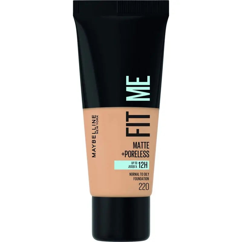 Maybelline New York Fit Me Matte & Refine Foundation Foundation Shade 220 Matches Your Skin Tone & Texture, 30Ml