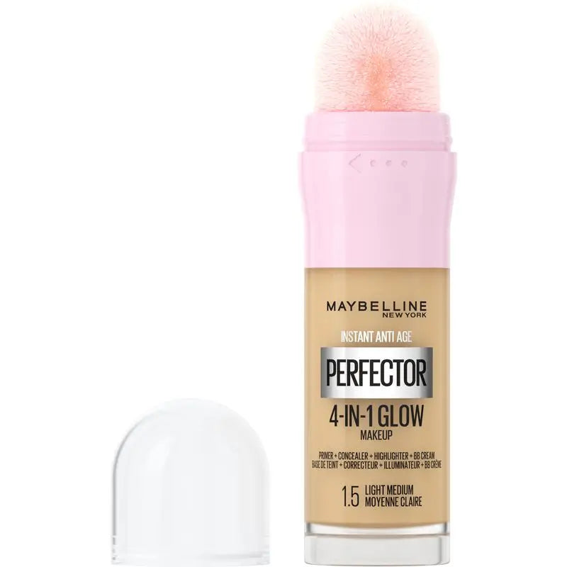 Maybelline New York Instant Perfector Glow 4 In 1 Highlighting Concealer (Corretor de reflexos) Sombra 1.5 Claro Médio