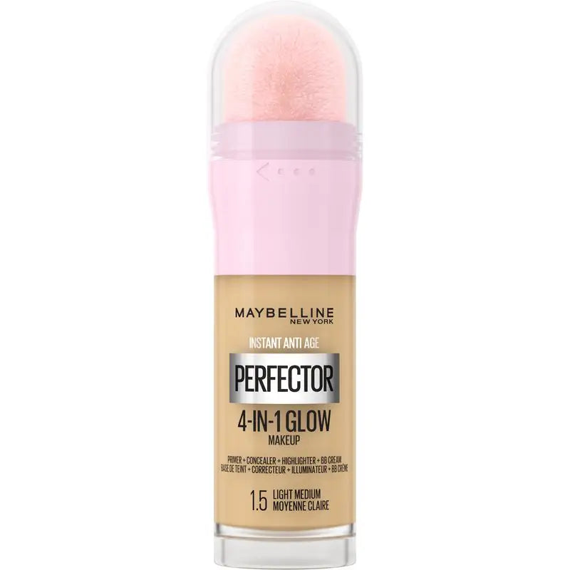 Maybelline New York Instant Perfector Glow 4 In 1 Highlighting Concealer (Corretor de reflexos) Sombra 1.5 Claro Médio