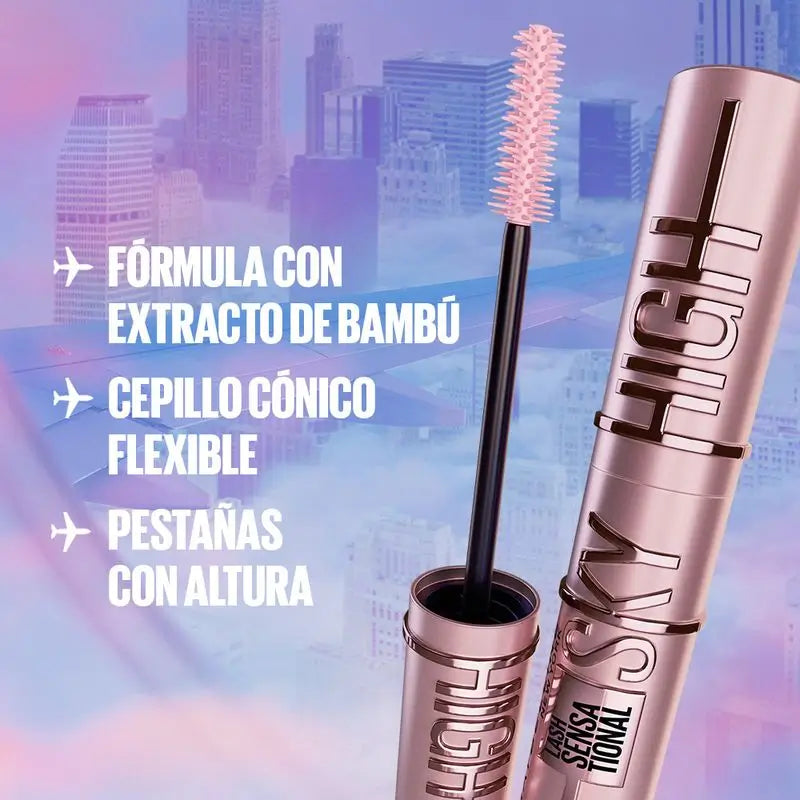 Maybelline New York Lash Sensational Sky High Waterproof: Máscara, comprimento e volume