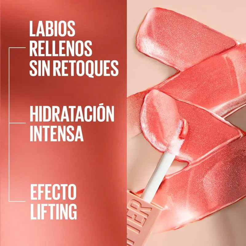 Maybelline New York Lifter Gloss Brilho Labial Bronzeado, Hidratação Intensa, Lábios Reforçados. Sombra 20 Sun