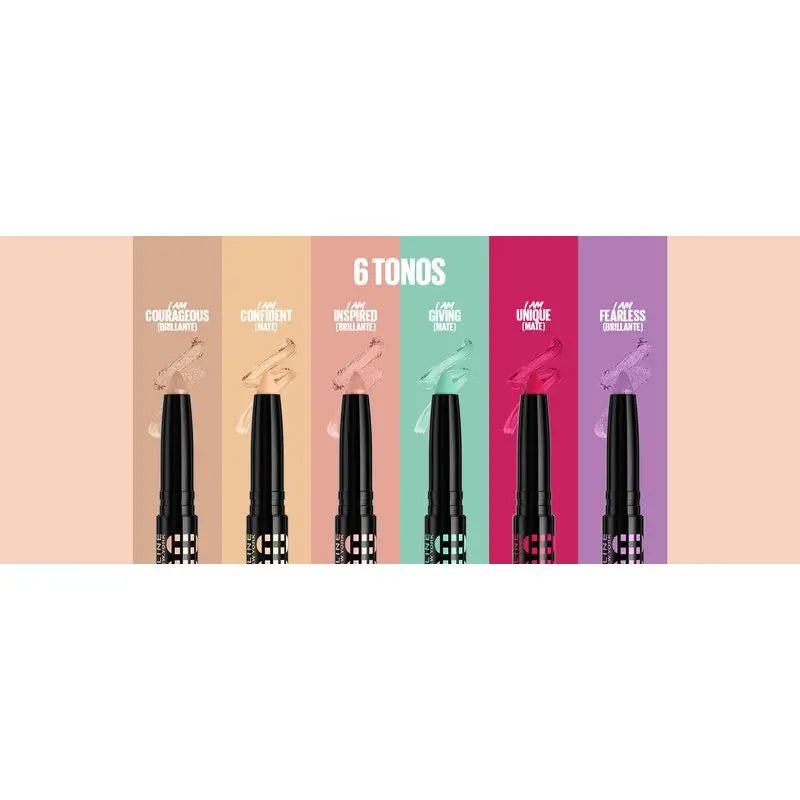 Maybelline New York Color Tattoo Stix, Sombra de olhos + Delineador em formato de stick, Sombra I Am Confident.