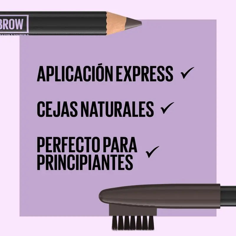 Lápis para Sobrancelhas Maybelline New York Express na tonalidade 03 Castanho Suave