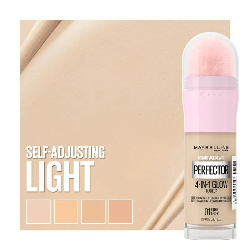 Maybelline New York Instant Perfector Glow 4 em 1, O Brilho que se Usa Como se Quer, Tom 01 Claro