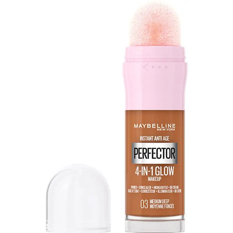 Maybelline New York Instant Perfector Glow 4 em 1, O Brilho que se Usa como se Quer, Tom 03 Médio Profundo