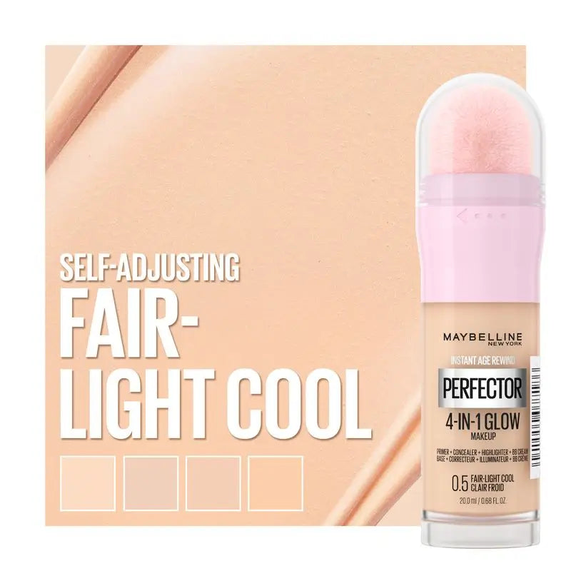 Maybelline New York Instant Perfector Glow 4 em 1, O Brilho que se Usa Como se Quiser, Tonalidade 0,5 Fair Light Cool