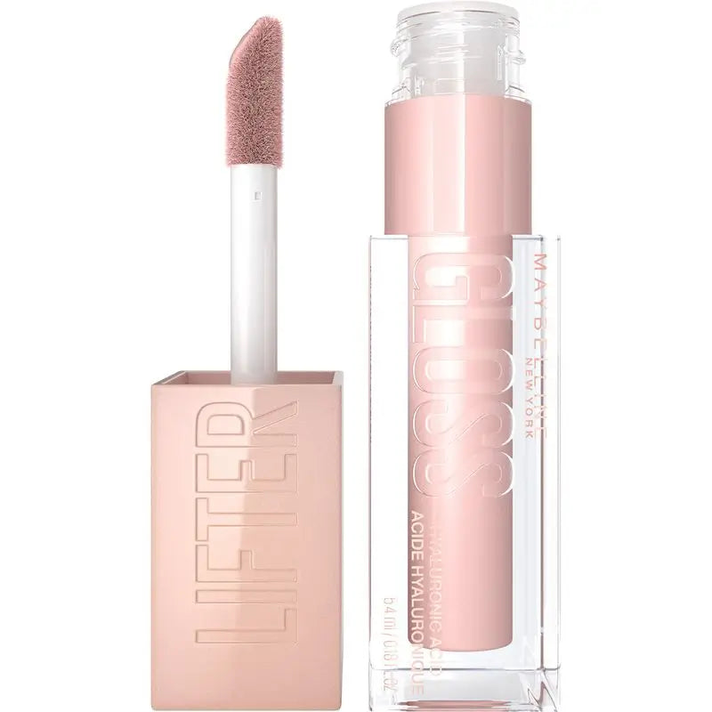 Maybelline New York Lifter Gloss Brilho Labial Sombra 02 Ice. Hidratação intensa e lábios preenchidos.