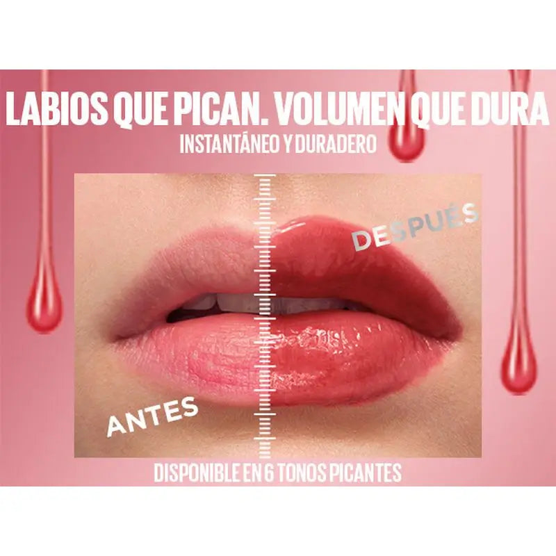 Maybelline New York Lifter Plump com Pimenta e Ácido Hialurónico, Sombra 002 Mauve Bite