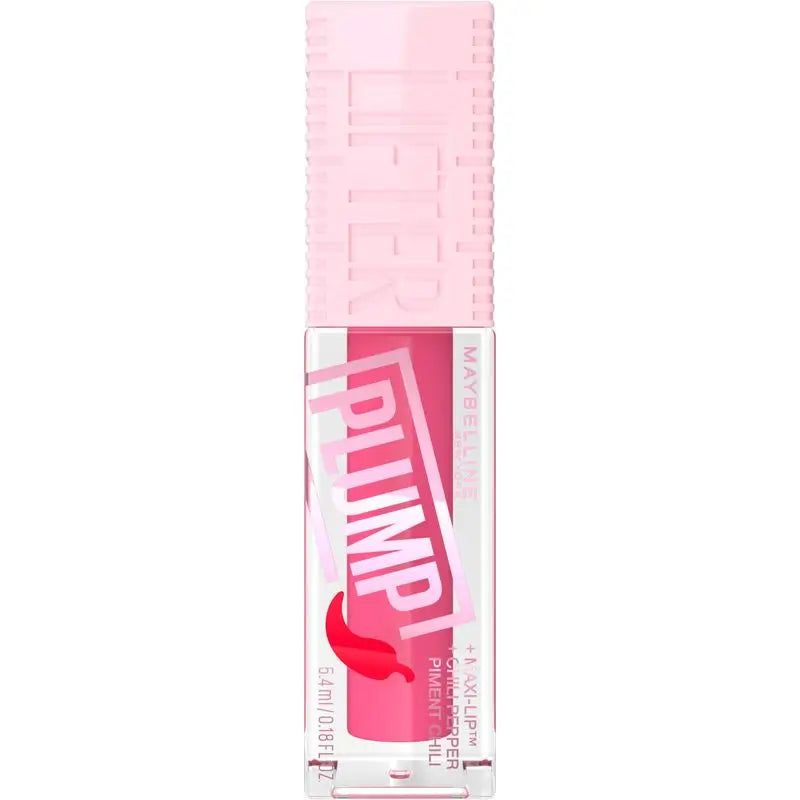 Maybelline New York Lifter Plump com Pimenta e Ácido Hialurónico, Shade 005 Pink Sting