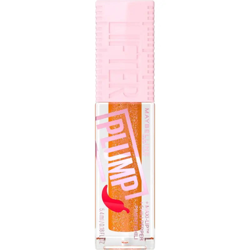 Maybelline New York Lifter Plump com Pimenta e Ácido Hialurónico, Shade 008 Hot Honey