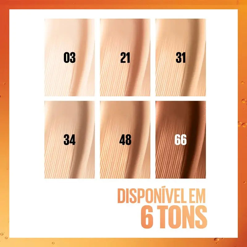 Maybelline New York Super Stay Skin Tint + Vitamin C 24H. Sombra 03