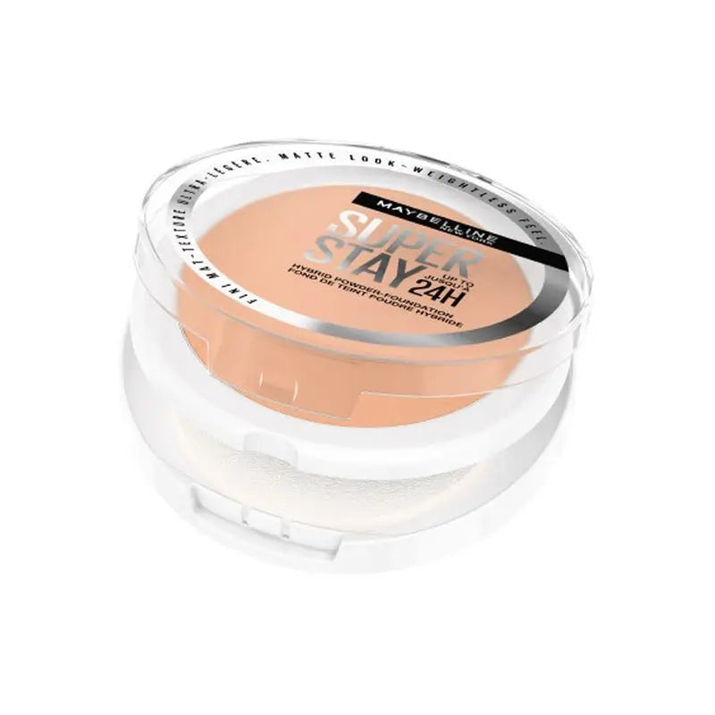 Maybelline New York Superstay Hybrid 24H Powder Foundation, Super Cobertura, Super Leve, Até 24 horas, Tonalidade 03