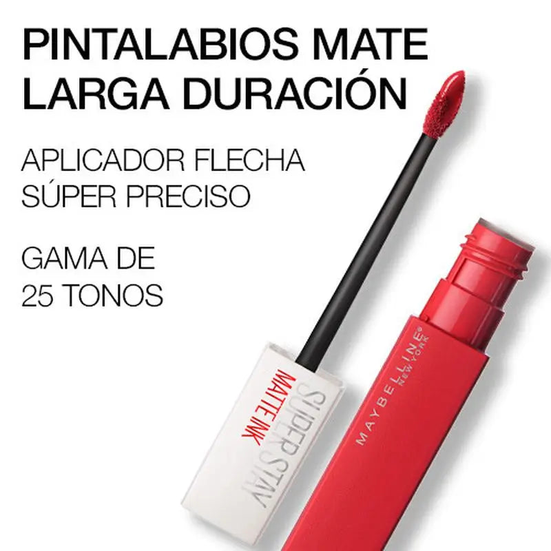 Maybelline New York Superstay Matte Ink, Batom Líquido Sombra 320 Individualist