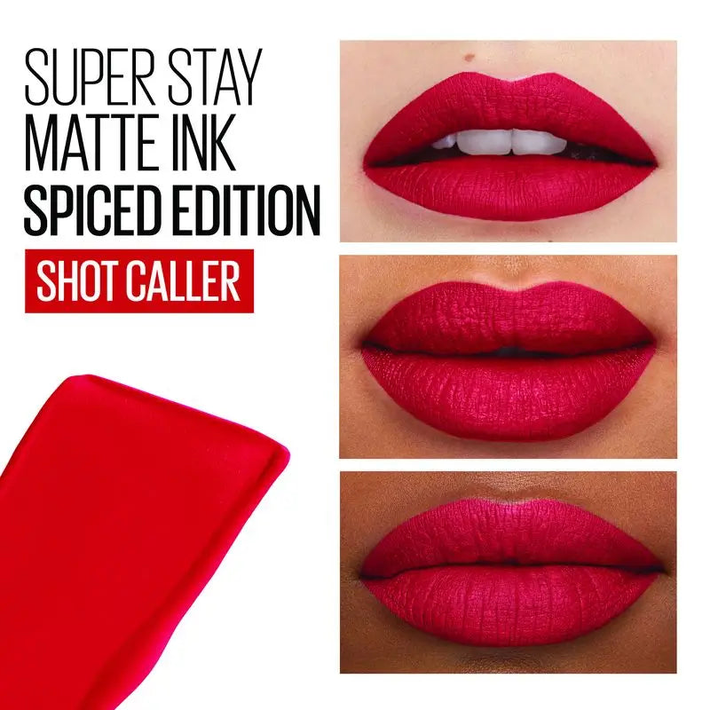 Maybelline New York Superstay Matte Ink, Batom Líquido Sombra 325 Shot Caller