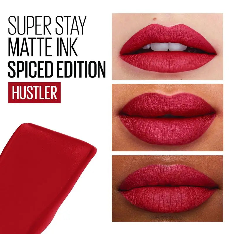 Maybelline New York Superstay Matte Ink, Batom Líquido Sombra 335 Hustler