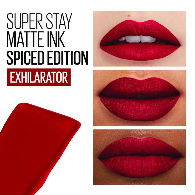 Maybelline New York Superstay Matte Ink, Batom Líquido Sombra 340 Exhilarator