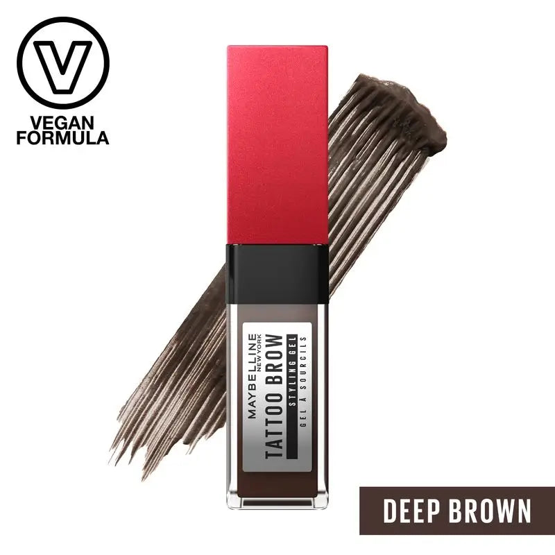 Maybelline New York Tattoo Brow Gel Brow Filler, Sombra 260 Castanho Profundo