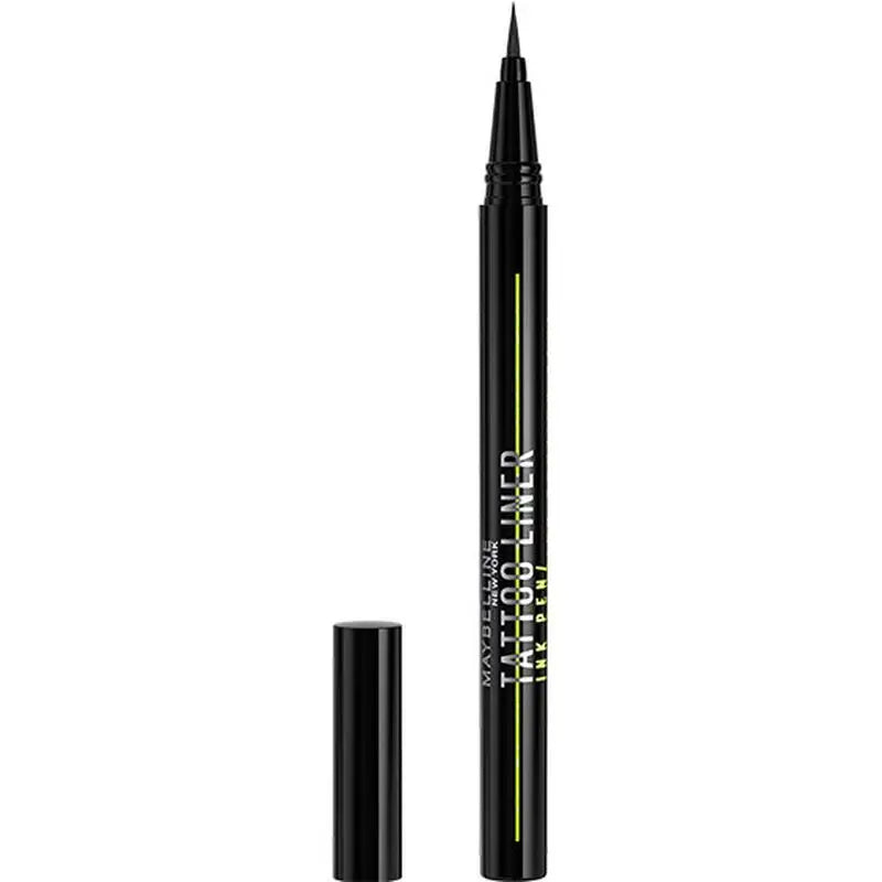 Maybelline New York Tattoo Liner Ink Pen, Eyeliner em formato de caneta, à prova de água, fórmula de tatuagem até 24 horas, preto