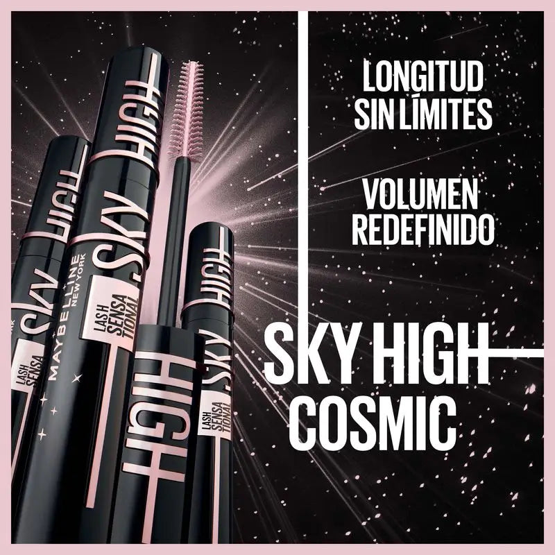 Maybelline New York Lash Sensational Sky High Cosmic: Rímel ultra-preto, com comprimento e volume