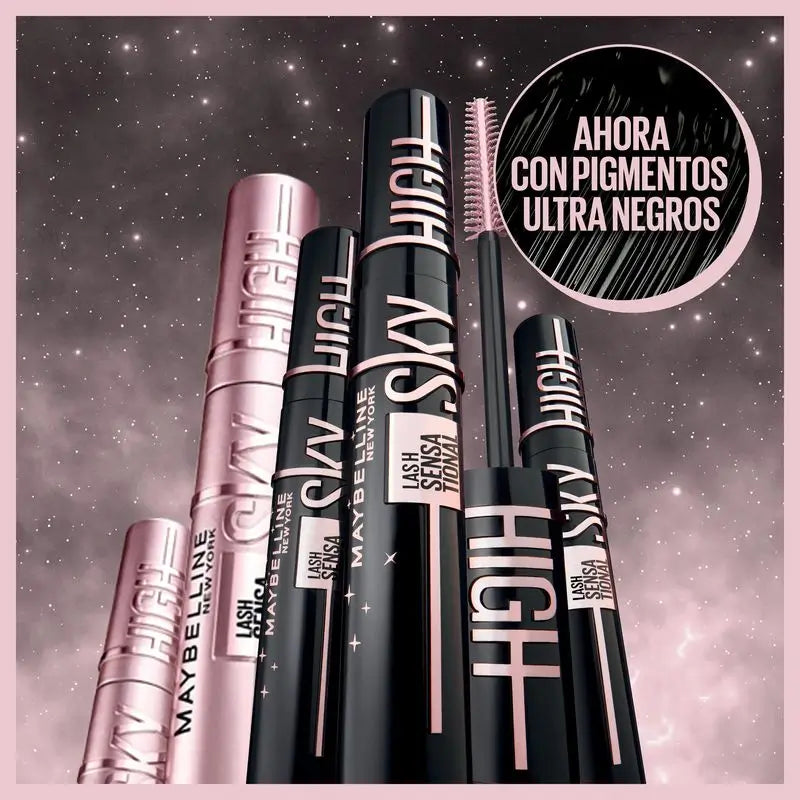 Maybelline New York Lash Sensational Sky High Cosmic: Rímel ultra-preto, com comprimento e volume